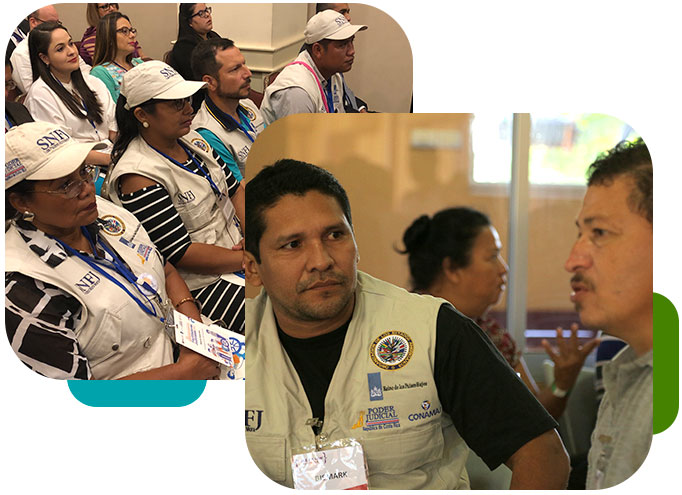 Facilitadores y Facilitadoras Judiciales en una capacitación